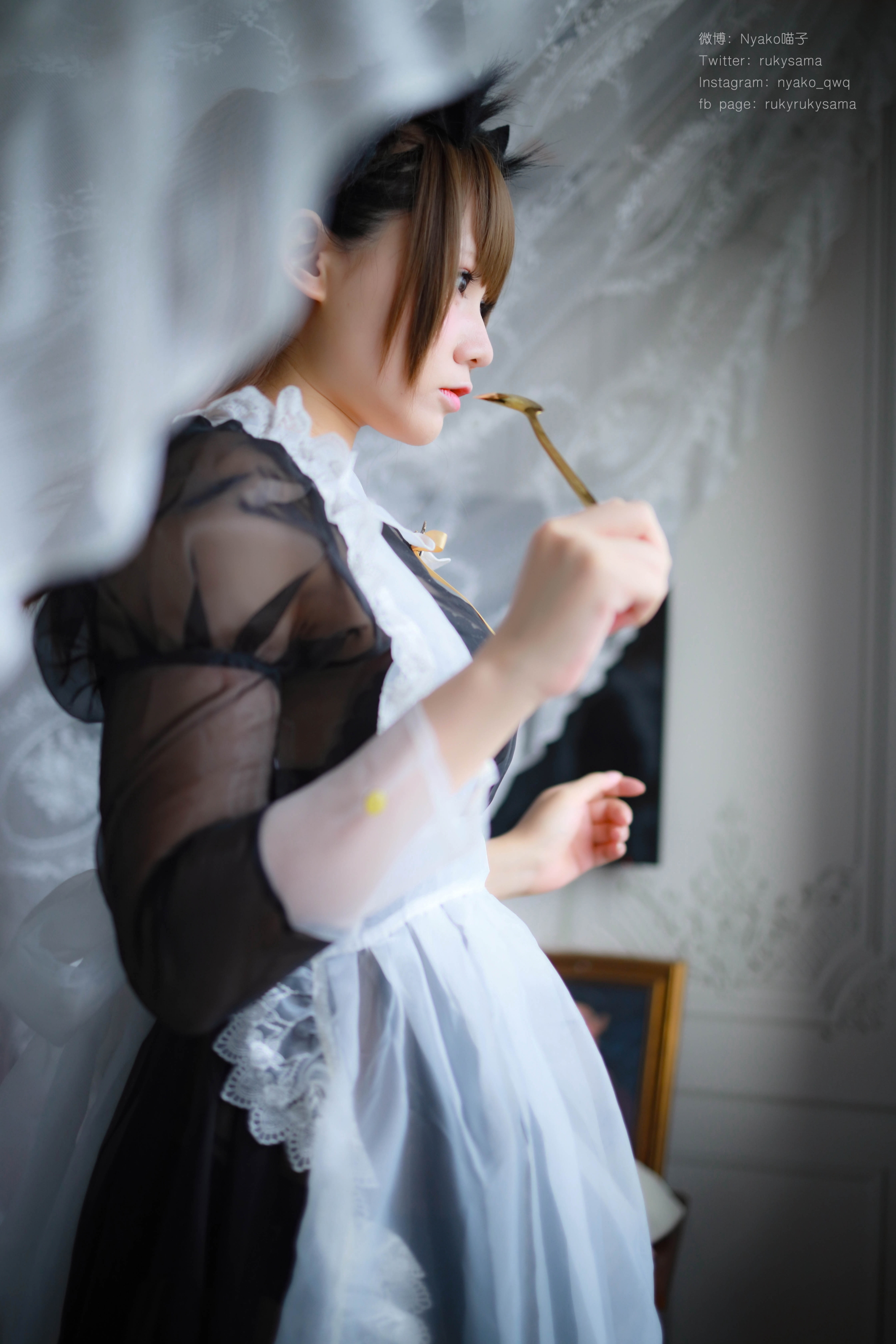 图片[2]-Nyako喵子 NO.012 – 透明女仆[50P129M]-六色网