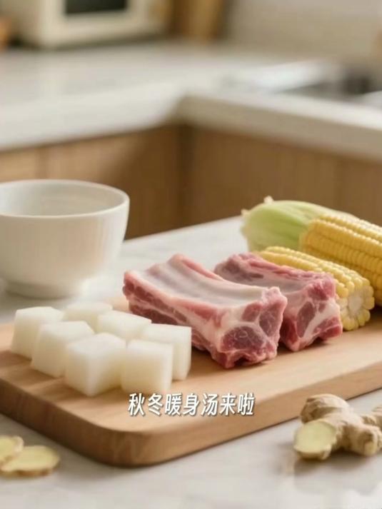 秋冬暖身汤!萝卜玉米排骨汤,鲜到舔碗