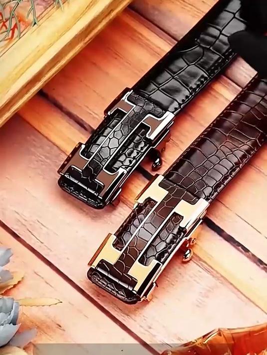 限量鳄鱼纹H扣皮带,时髦精致,简约风格,百搭高级又高级!