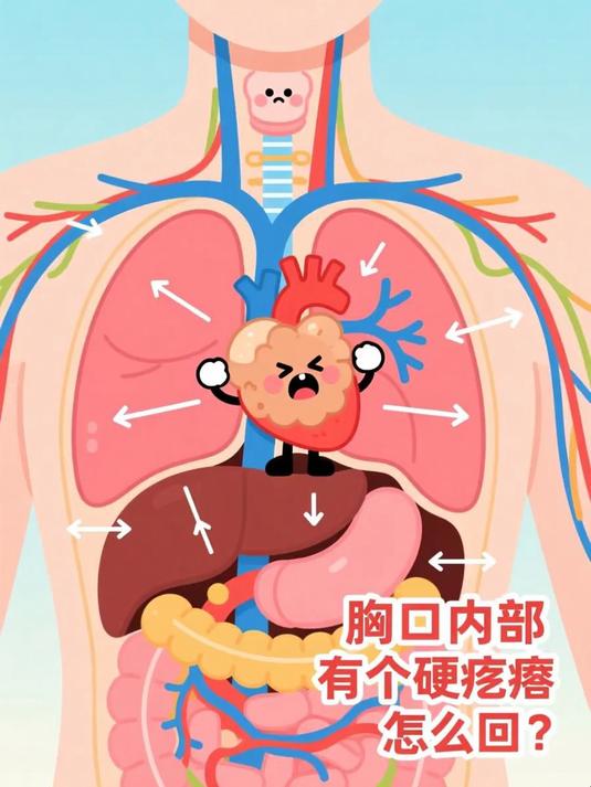 胸口内部有个硬疙瘩怎么回事 #健康扬帆季#