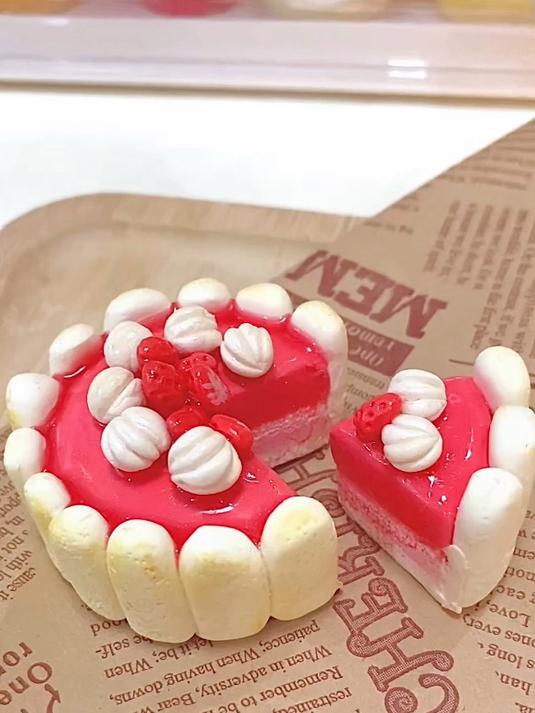 粘土教程用手指做手指饼干蛋糕