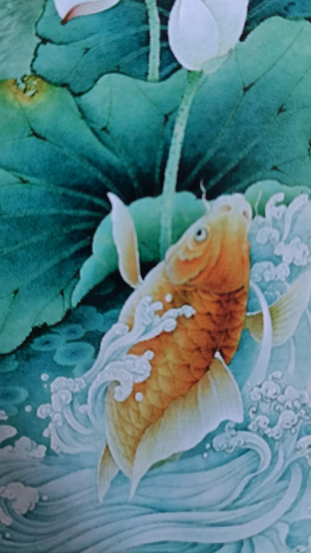 工笔画鲤鱼的设色