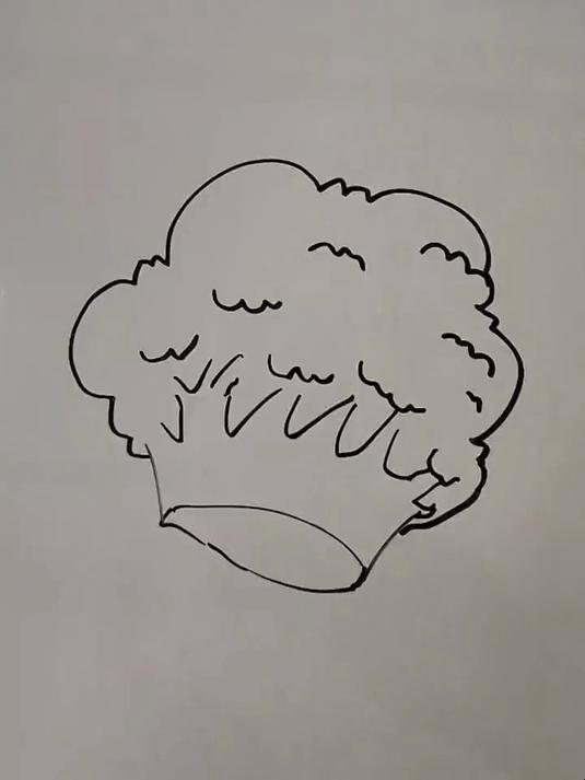 简笔画教程——西蓝花