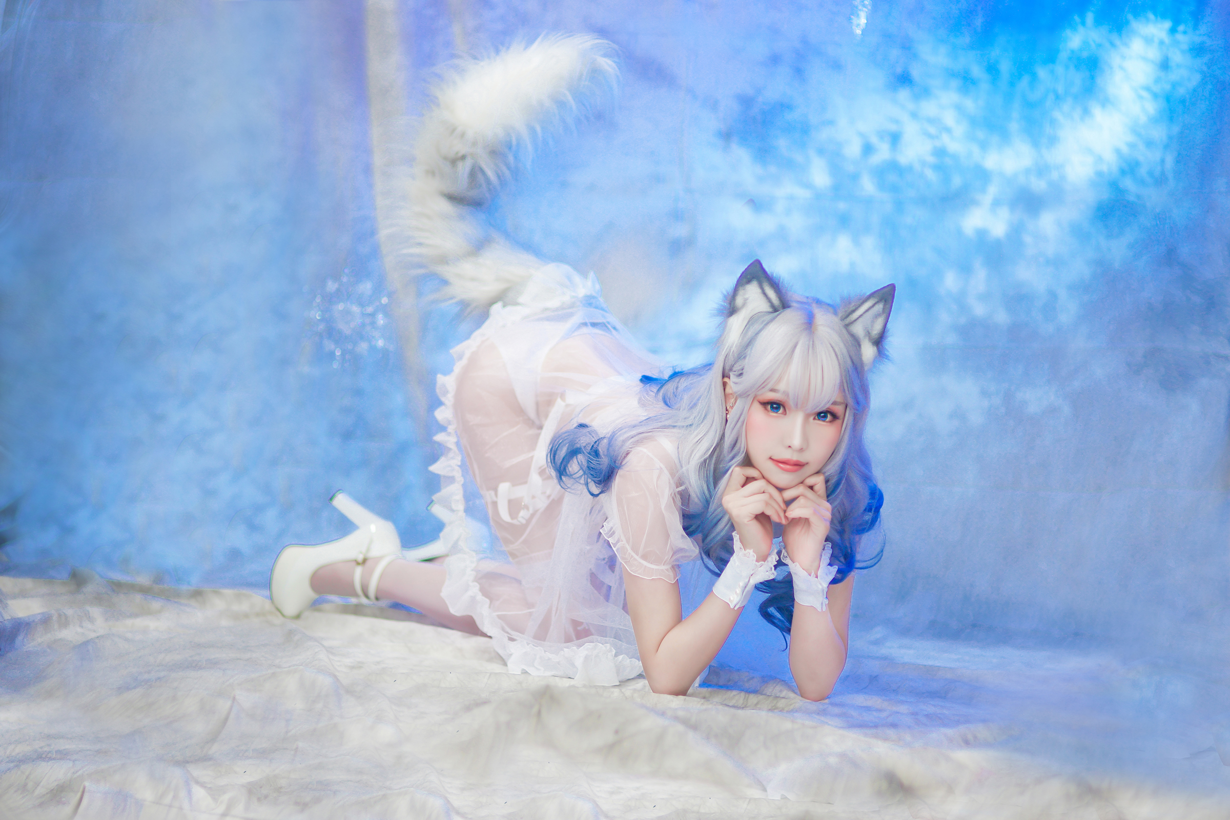 图片[42]-Ely_eee(ElyEE子) NO.043 — 猫耳白丝带[48P+6V166M]-六色网