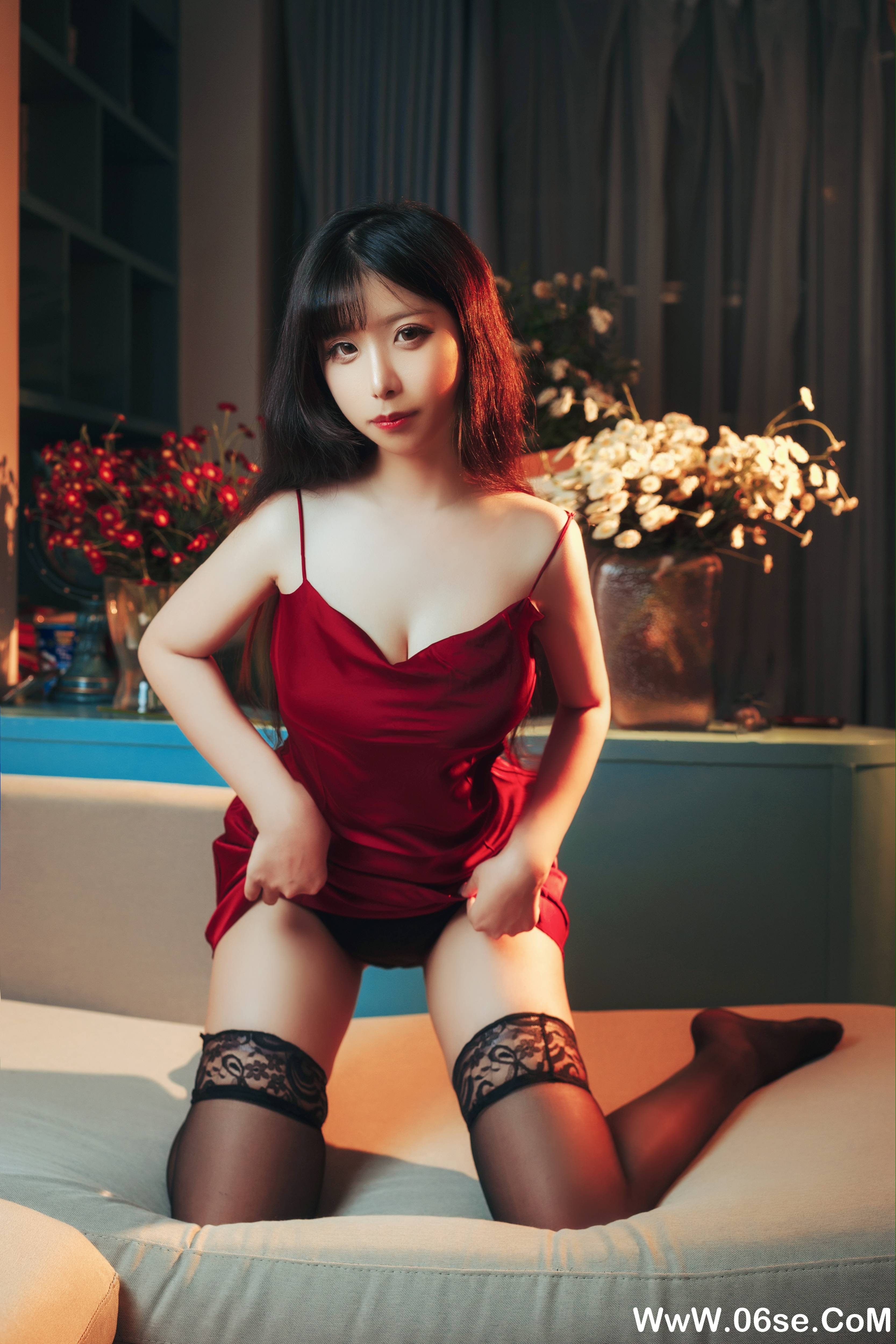 图片[13]-熊丫丫 NO.001 — 红色睡裙[15P123M]-六色网