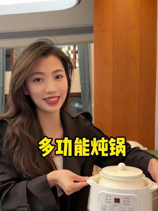多功能白瓷电炖锅!定时炖煮煮样样行,好用又实惠!