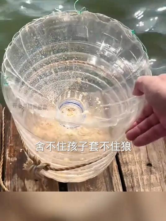 用油桶制作抓鱼桶
