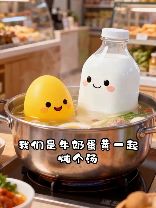牛奶蛋黄炖汤,助力促发育,成长更稳健