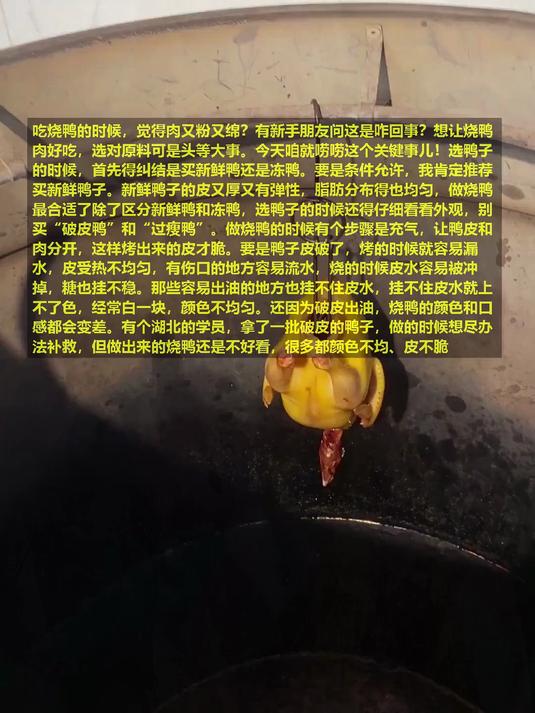 烧鸭肉质又柴又粉没嚼劲?掌握这一步