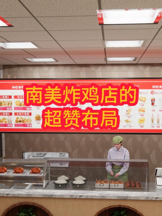 南美炸鸡店的超赞布局