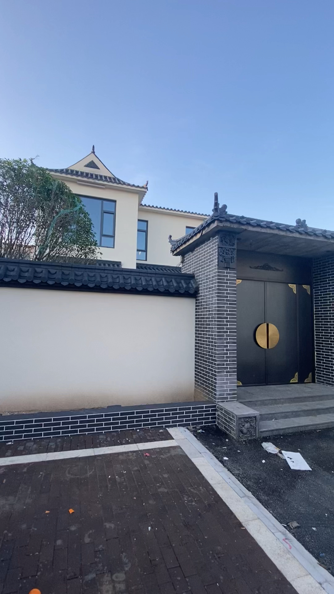 徽派建筑新中式铜门