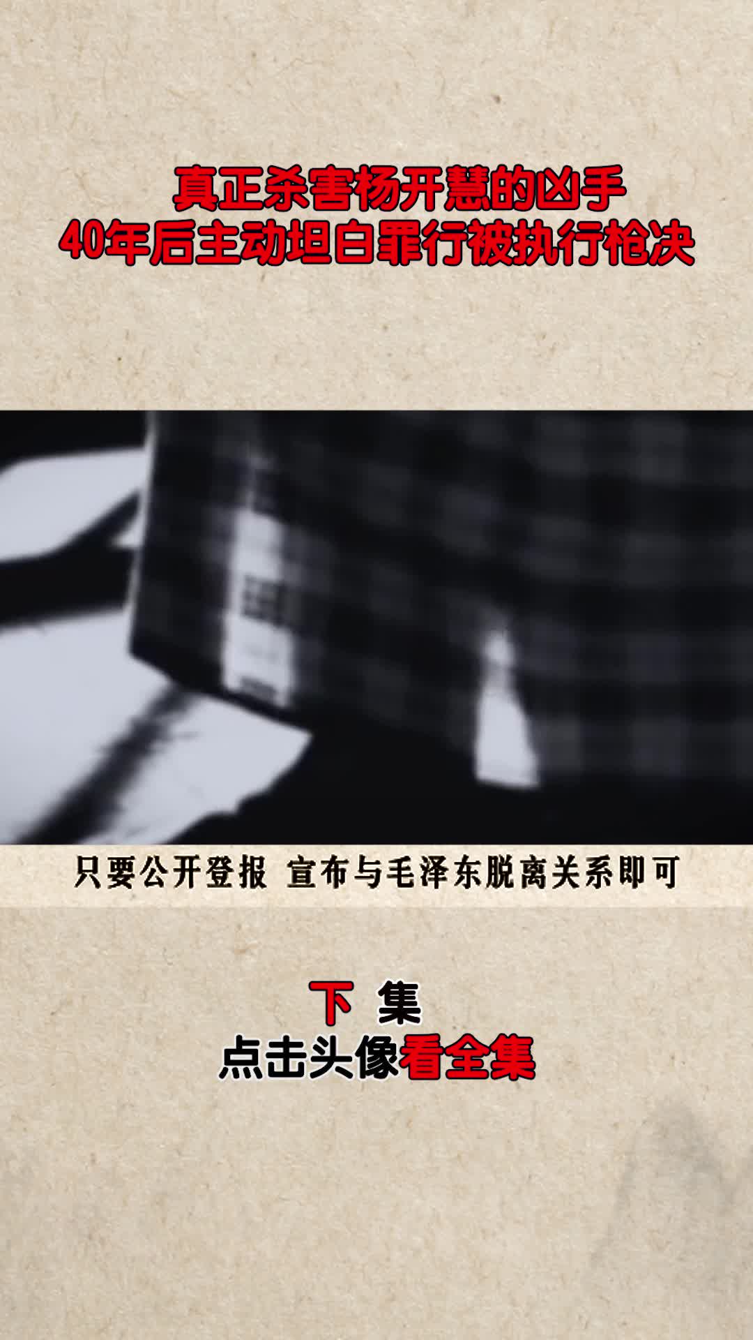 真正杀害杨开慧的凶手
