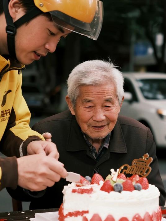 外卖小哥为救老人摔碎昂贵蛋糕，被老板要求赔8000