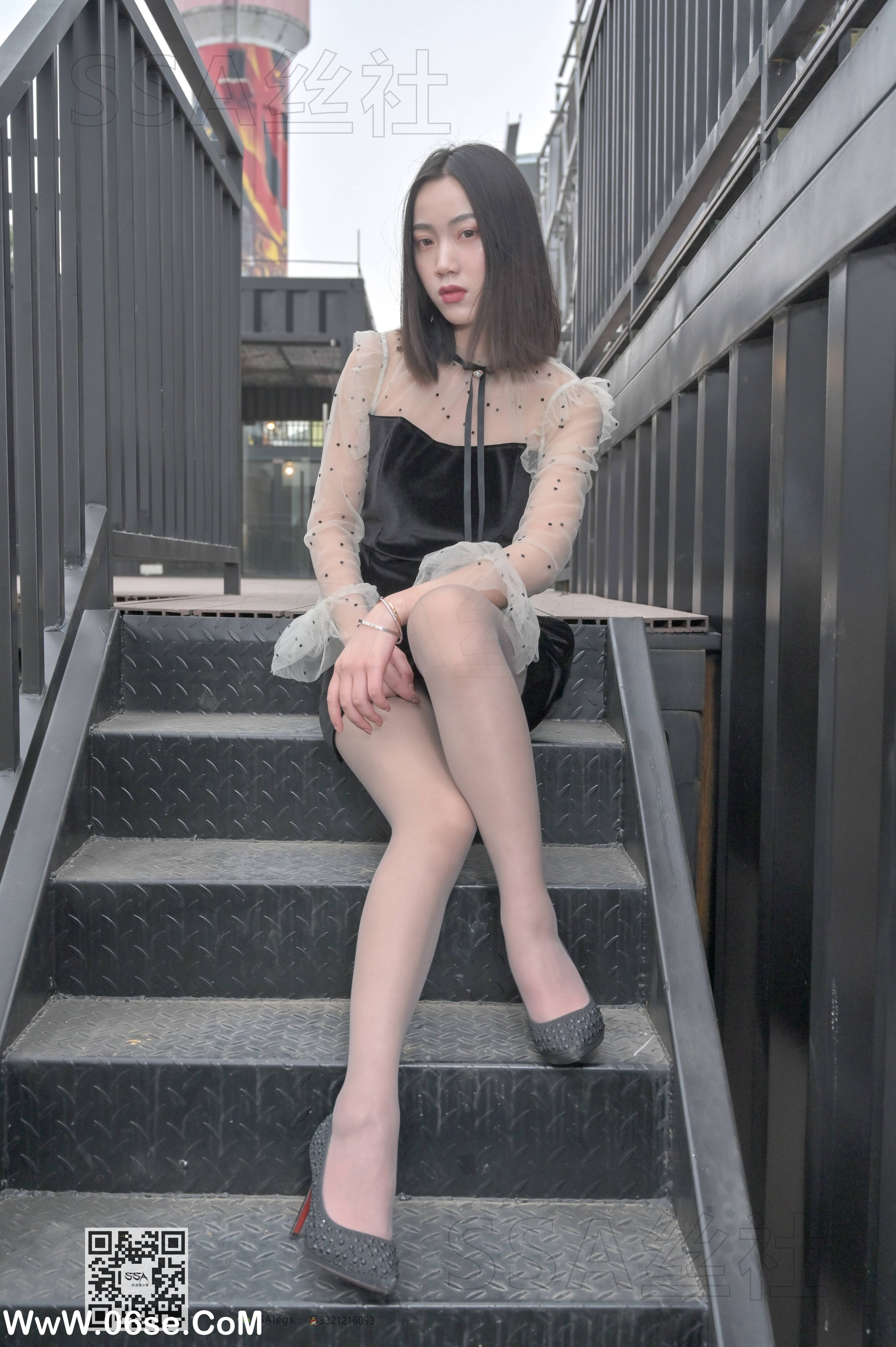 图片[36]-[SSA丝社] NO.096 大大 街拍腿模大大灰丝[145P1.69G]-六色网