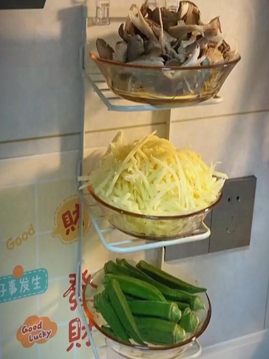 必须安利给所有小户型厨房!这个备菜架真的真的很实用