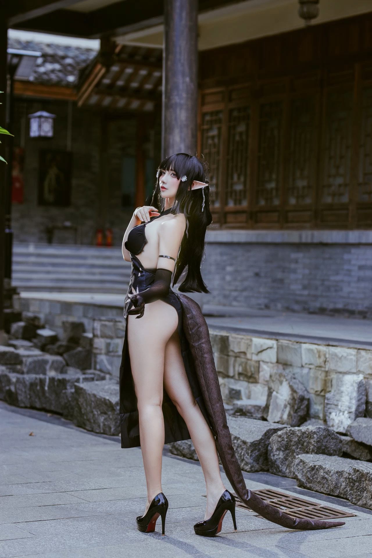 图片[10]-九曲Jean NO.056 — 森蚺 春梅 [20P144M]-六色网