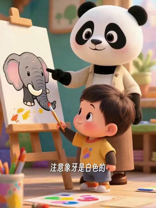 魔法涂色森林派对