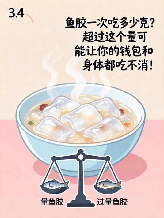 鱼胶一次吃多少克？超过这个量可能让你的钱包和身体都吃不消！