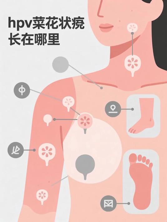 hpv菜花状疣长在哪里 #健康扬帆季#