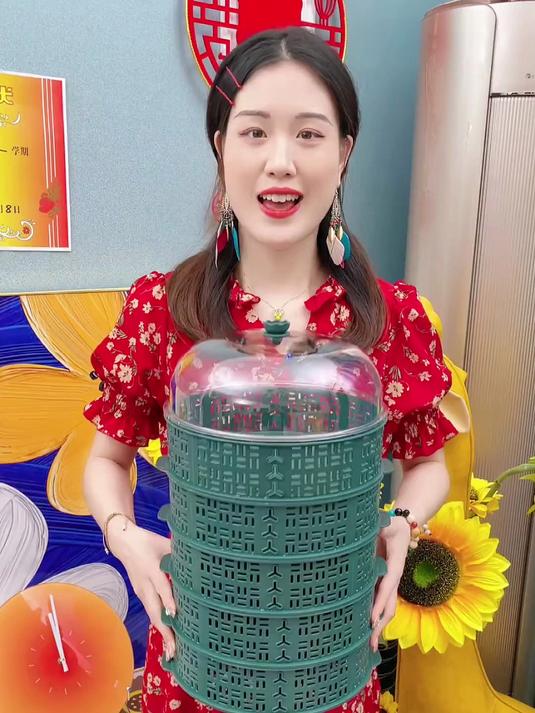 这款多功能镂空菜罩，不仅能罩菜，可当沥水篮 备菜篮，多层可放