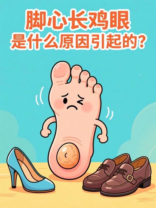 脚心长鸡眼是什么原因引起的