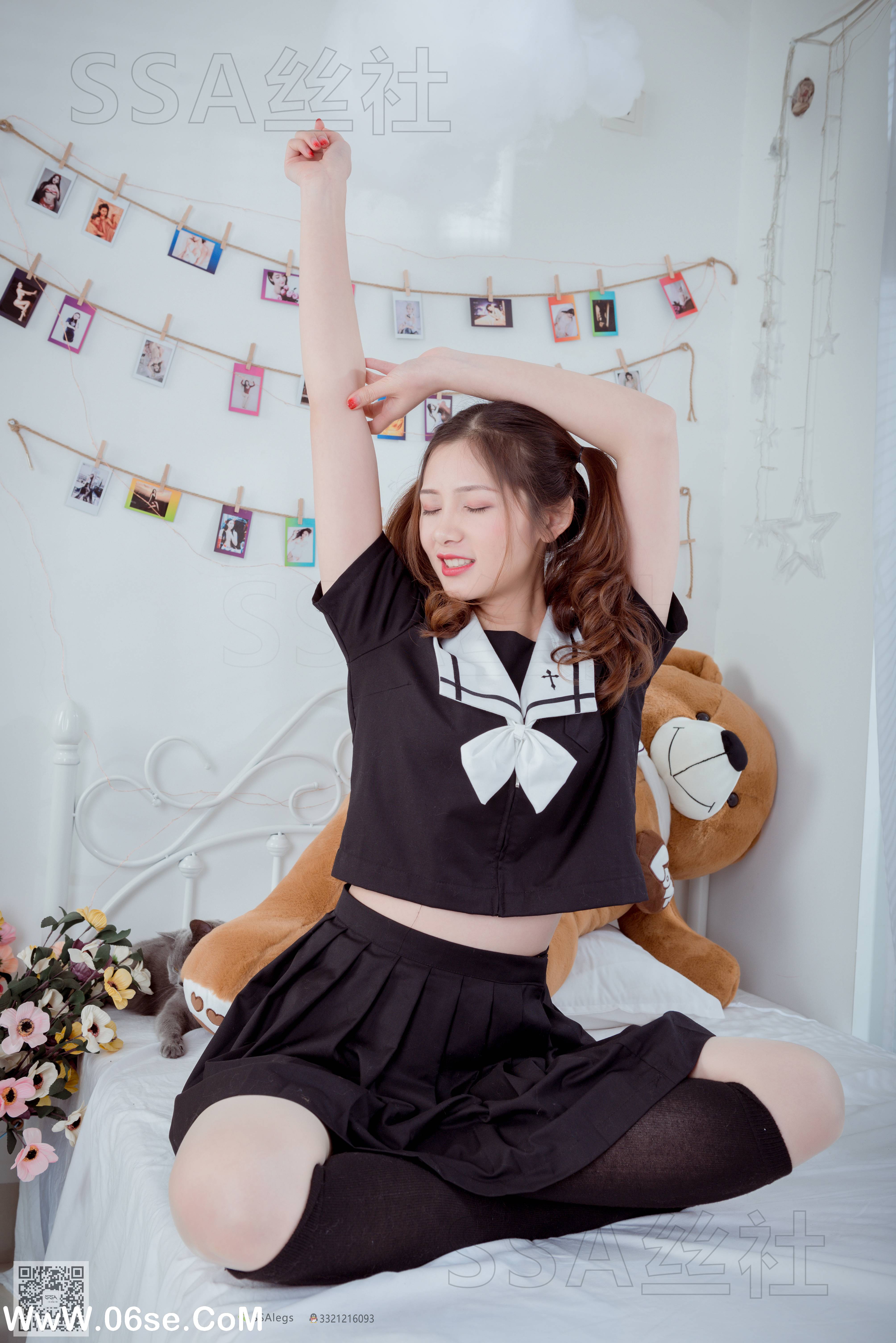 图片[56]-[SSA丝社] NO.079 雯雯 笑容治愈系小姐姐JK制服[132P1.62G]-六色网