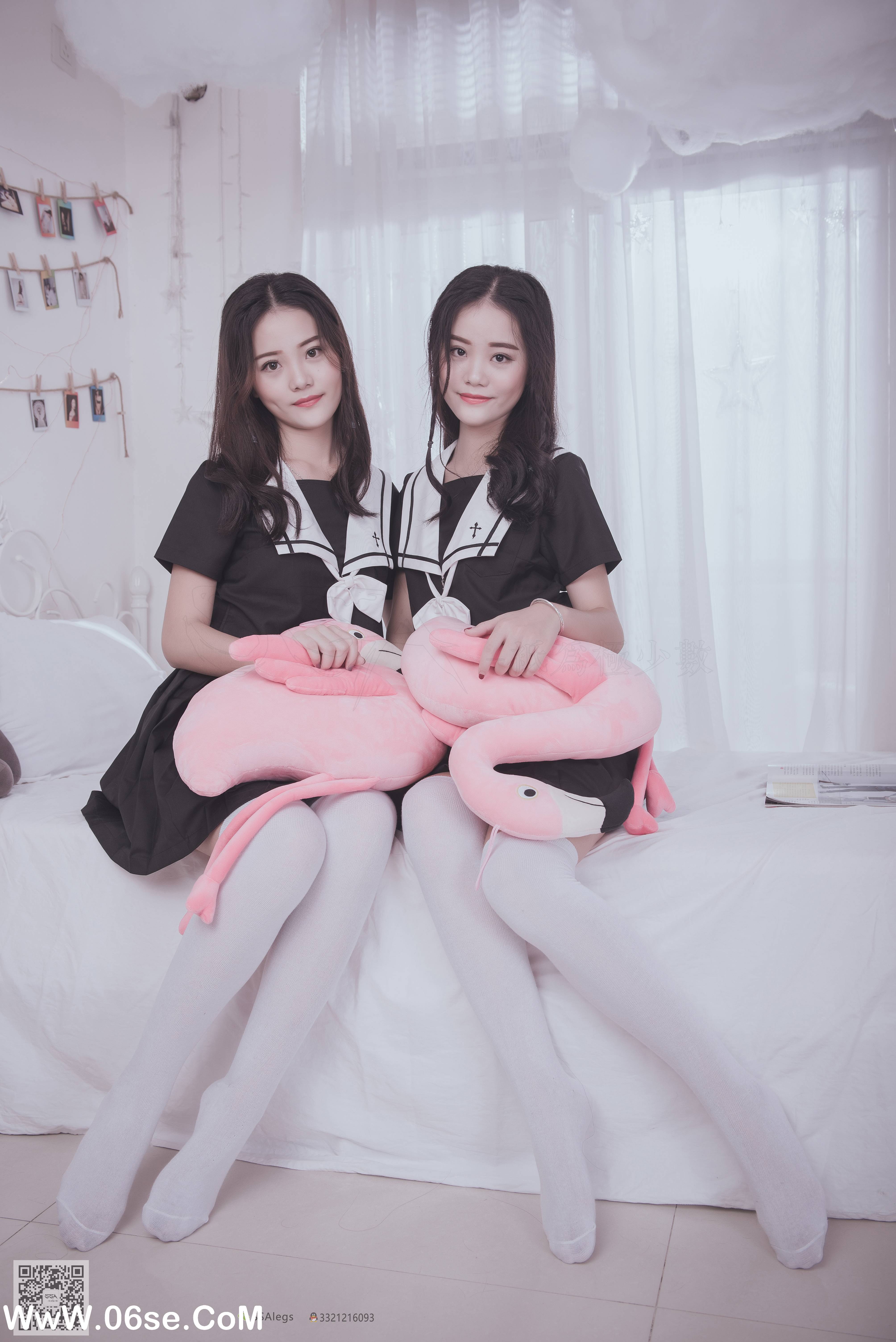 图片[15]-[SSA丝社] NO.028 青青姐妹 姐妹花的JK情[85P928M]-六色网