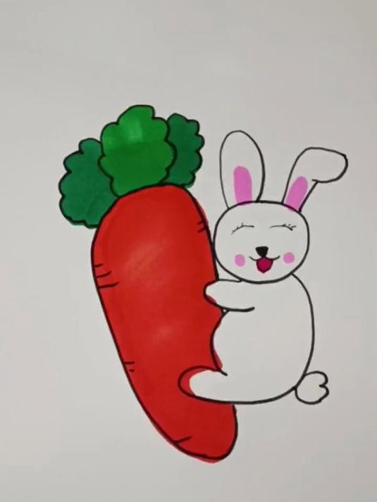 简笔画——教你如何简单画一只可爱的兔子