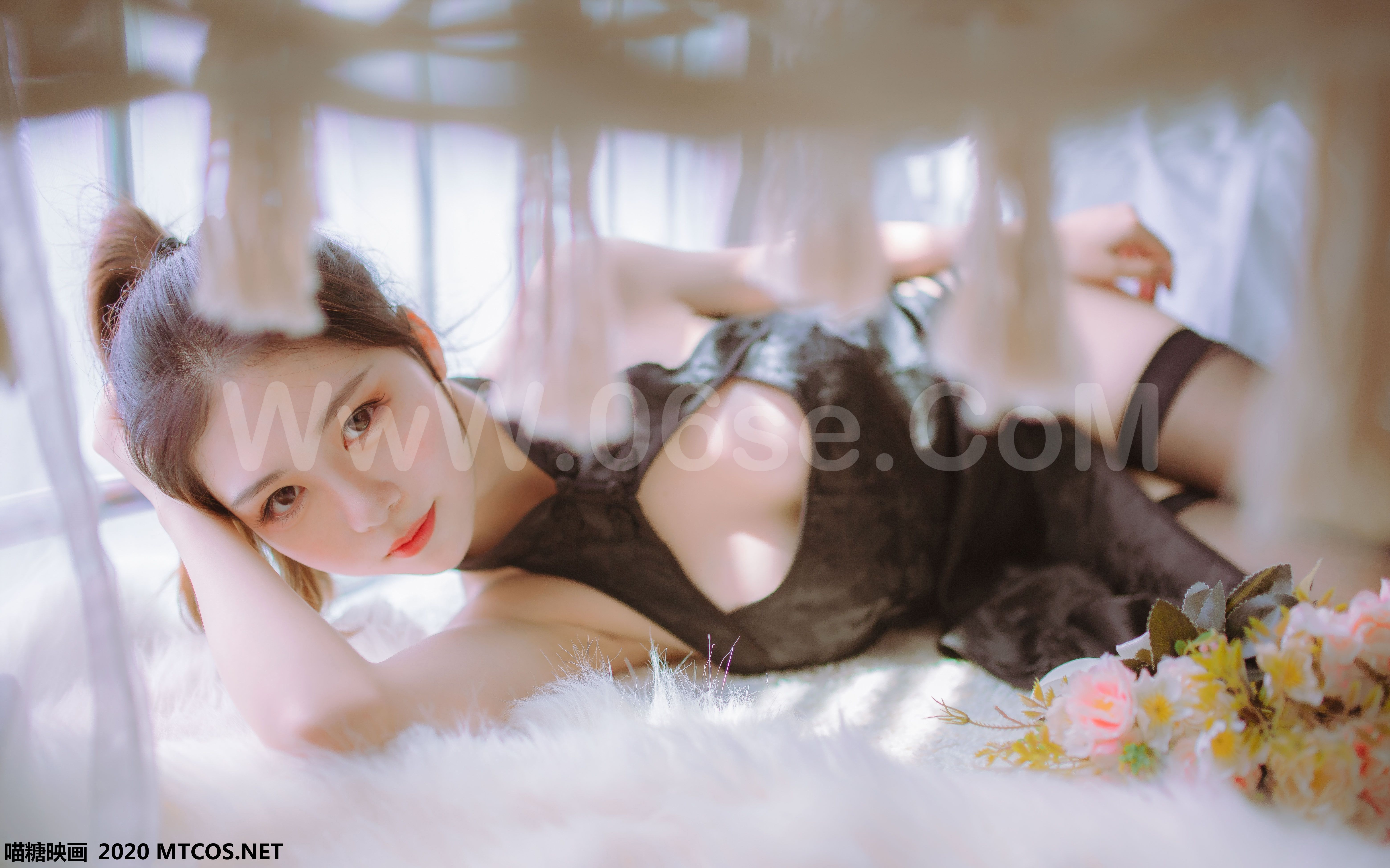 图片[15]-[MTCos] 喵糖映画 Vol.114 抖娘-利世&抖娘X不呆猫 黑白旗袍双子-六色网