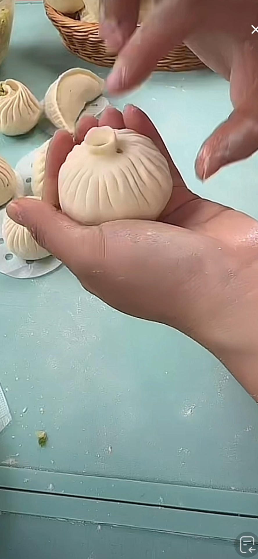 家常包子的手法#包包子的方法#家常包子的包法#慢动作包包子