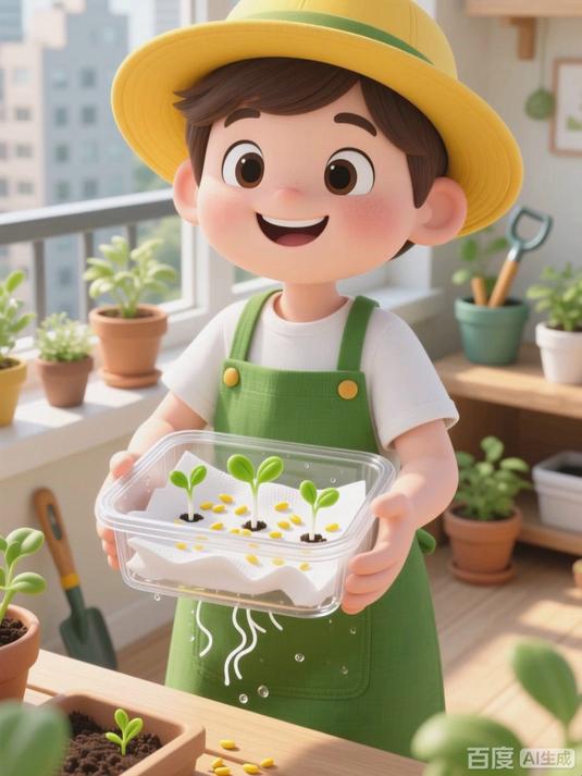 懒人种菜神器｜纸巾育苗法