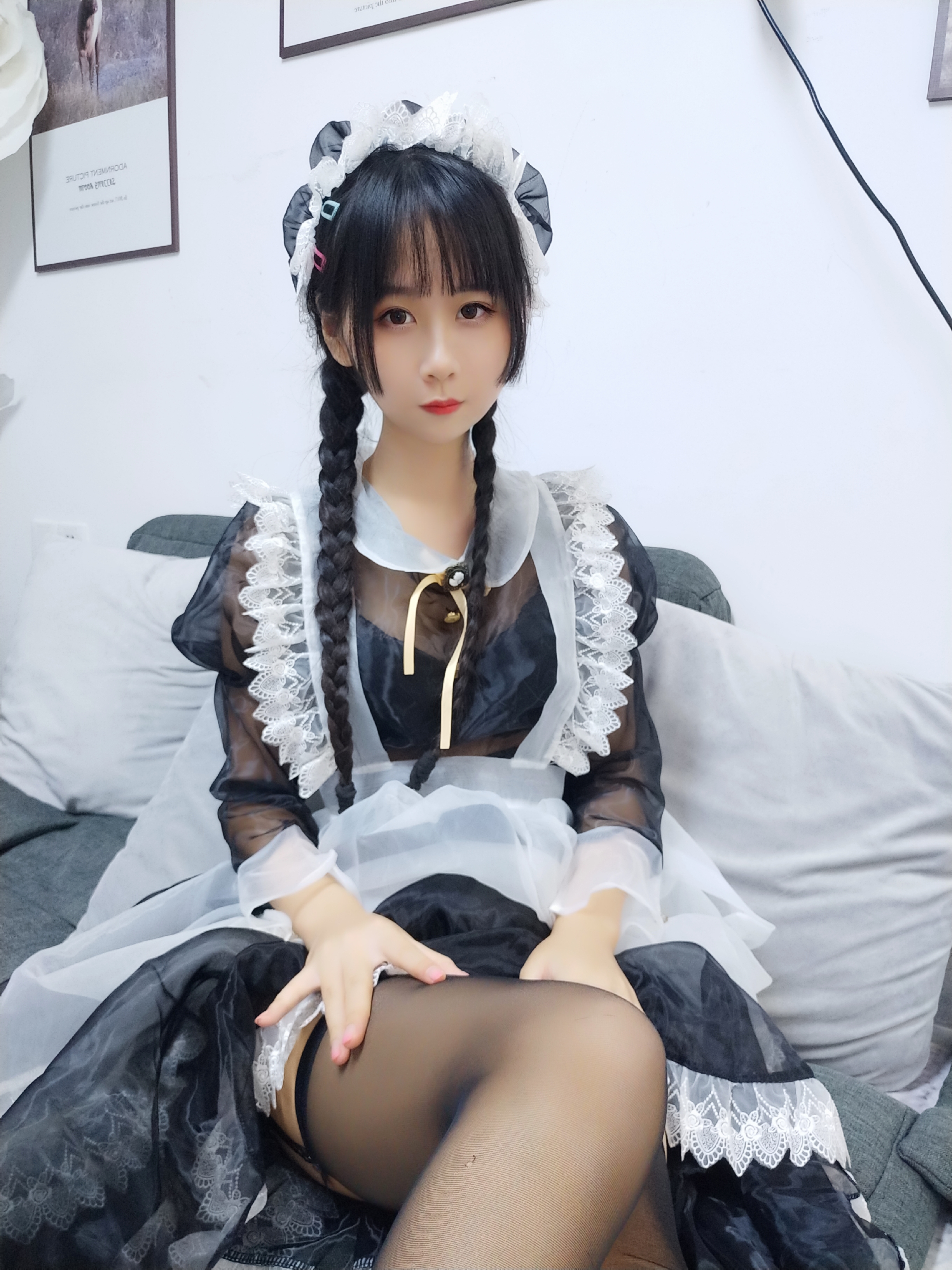 图片[2]-萌芽儿o0 NO.004 透明女仆自拍 [24P90M]-六色网