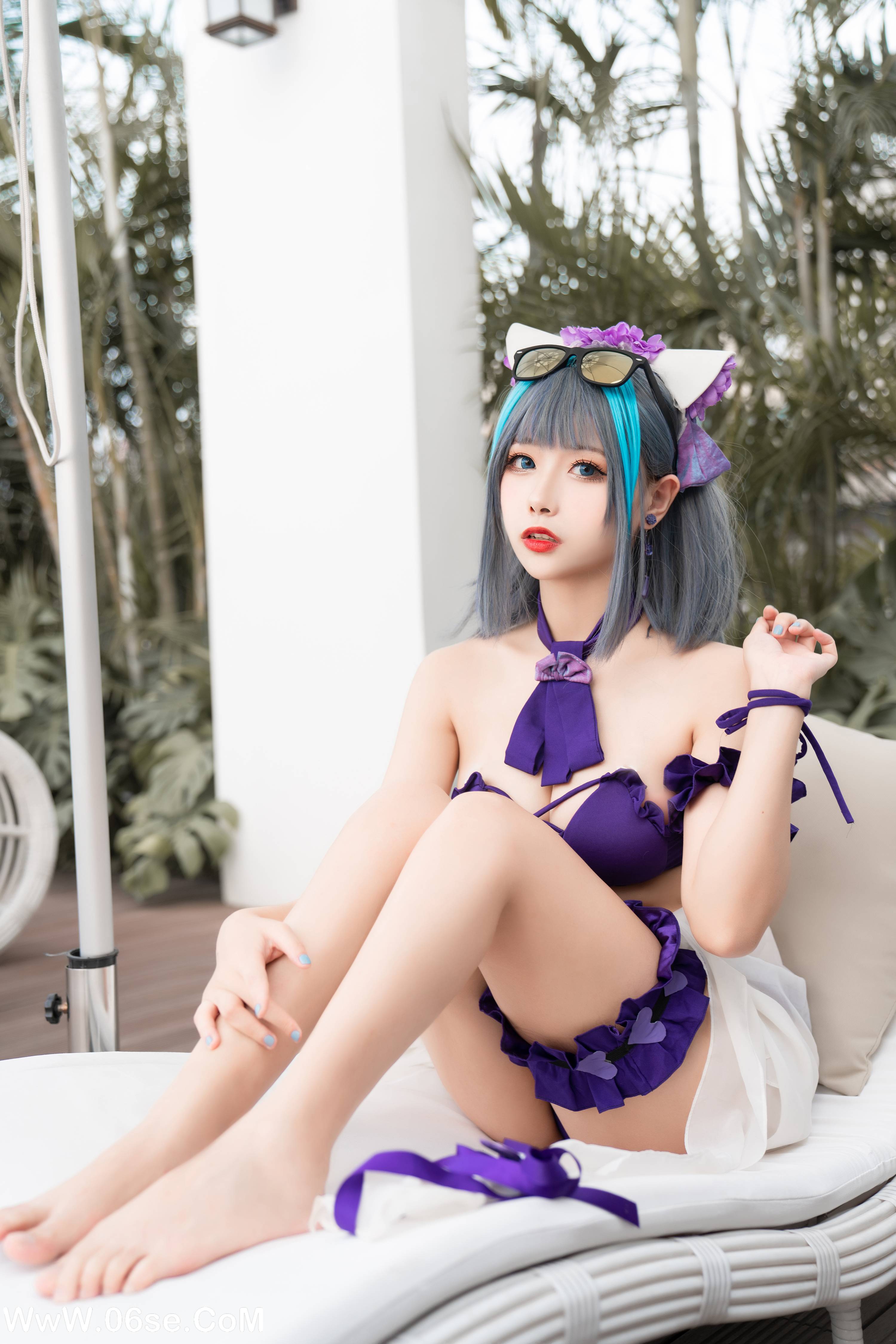 图片[4]-Momoko葵葵 NO.018 – 柴郡水着[40P+1V313M]-六色网