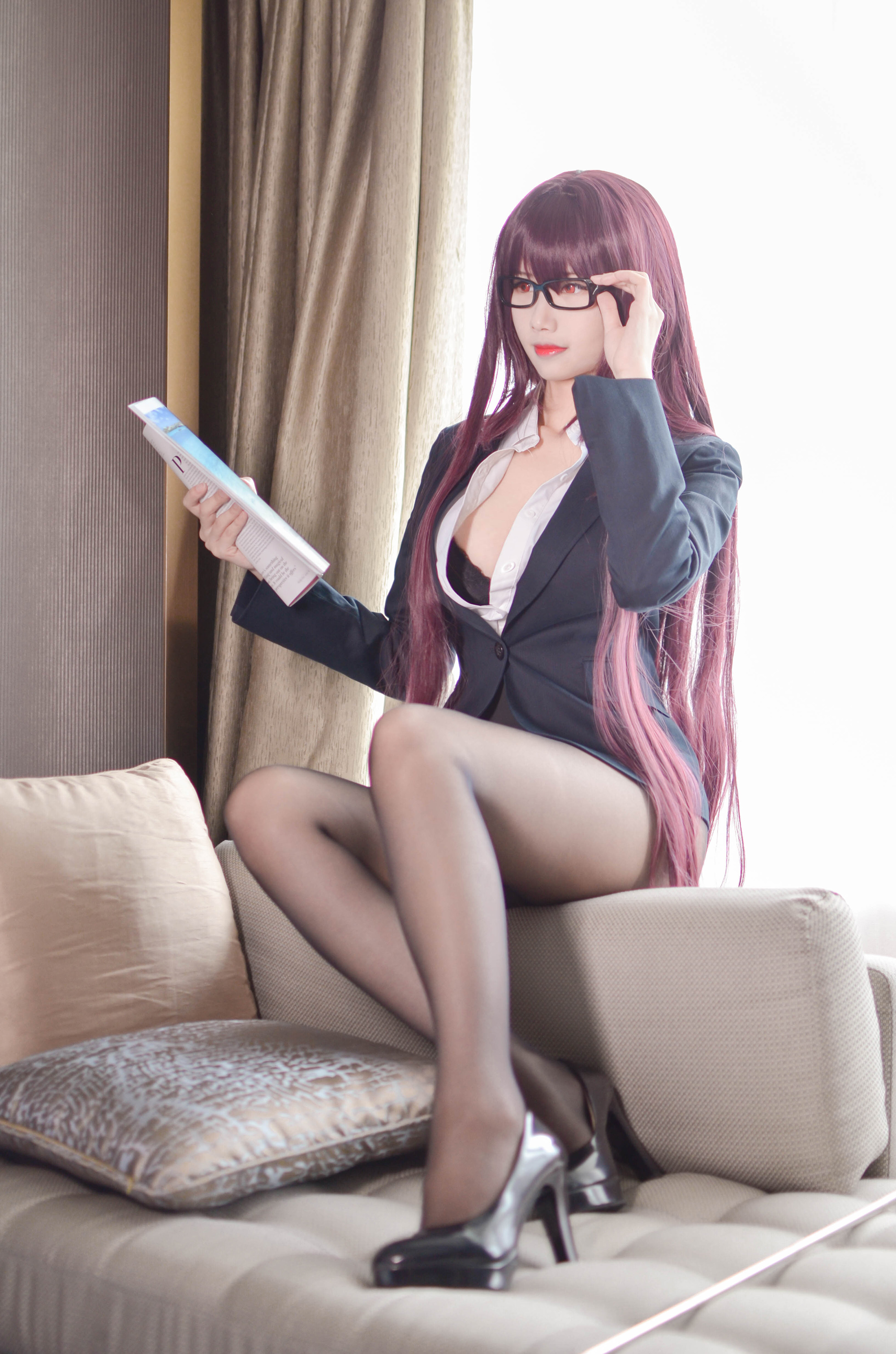 图片[8]-Coser萱-KaYa NO.118 —  Fate GO スカサハ 先生[15P19M]-六色网