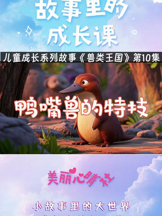 学会尊重他人的不同《鸭嘴兽的特技》儿童成长故事「兽类王国」