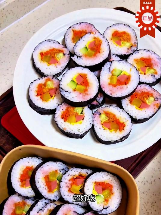 寿司是最受孩子欢迎的一款美食,自己做起来也超简单的