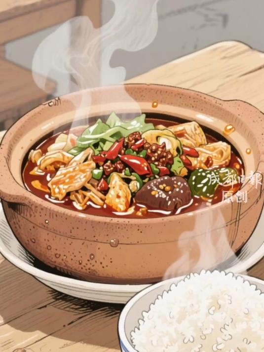 冒菜是一个人的火锅,可以吃得热闹又满