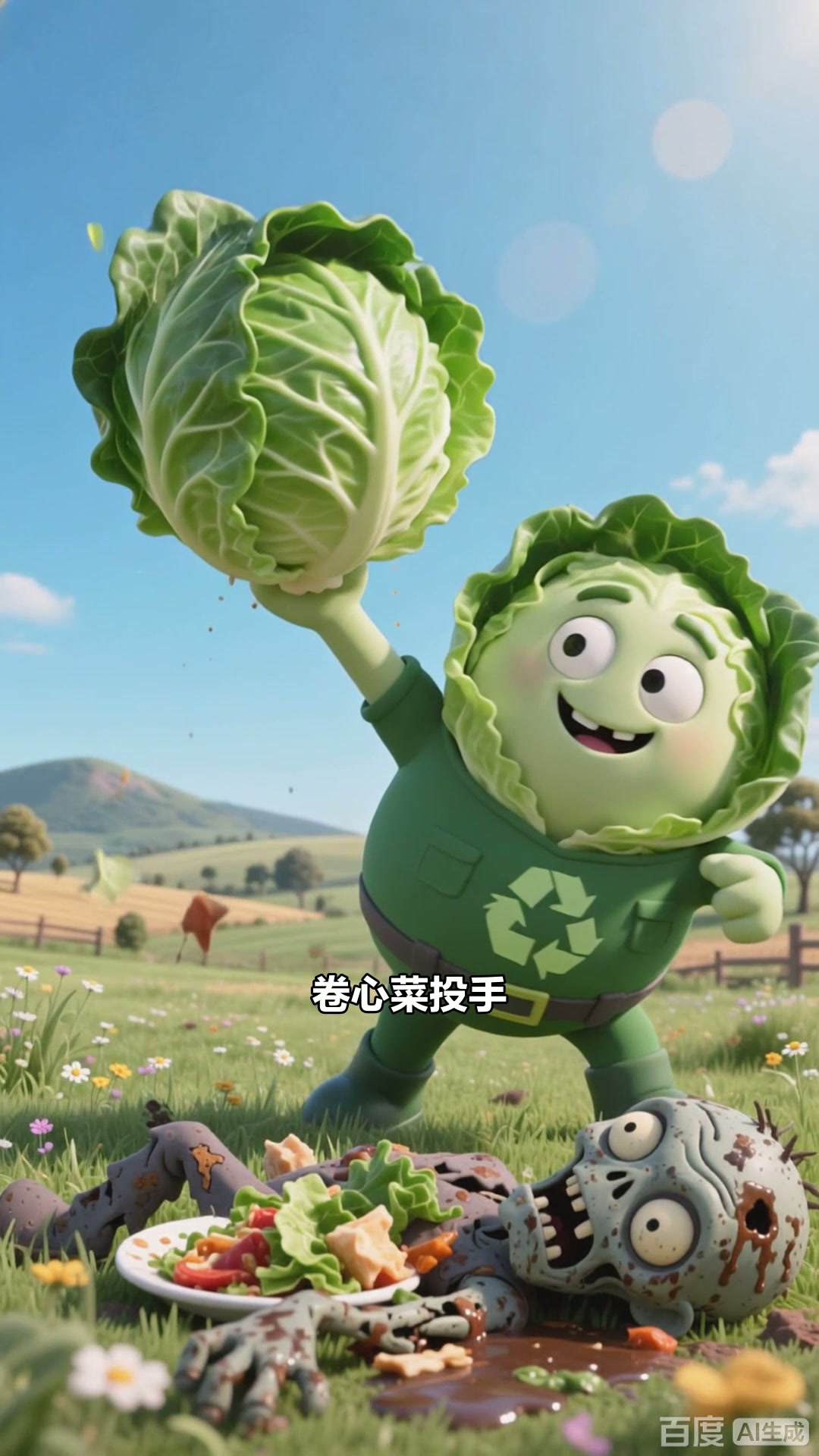 卷心菜投手:扔菜揍僵,环保又高效,还能当零食,一举两得