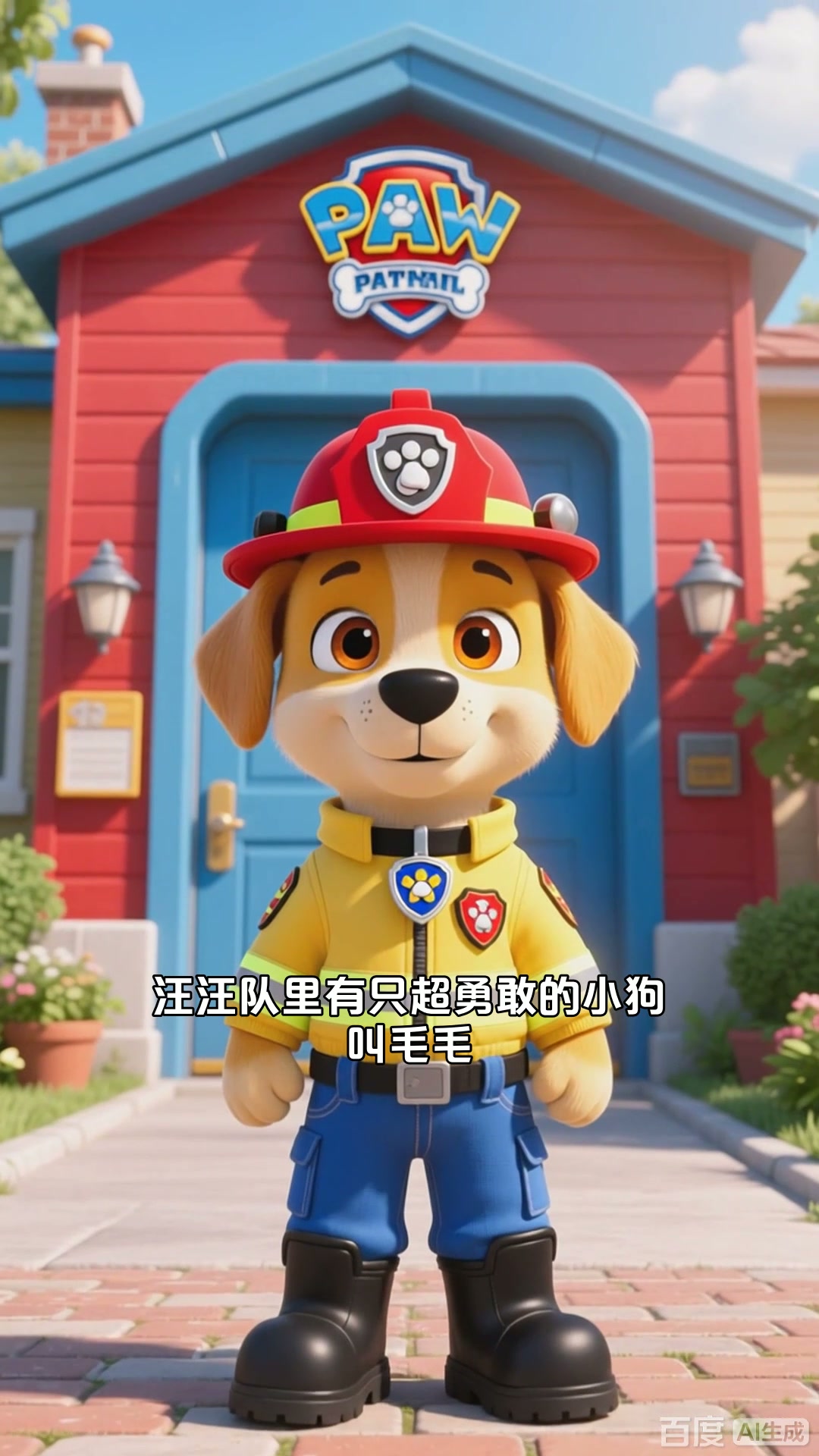 《汪汪队毛毛抗大火:勇敢灭火不慌张》
