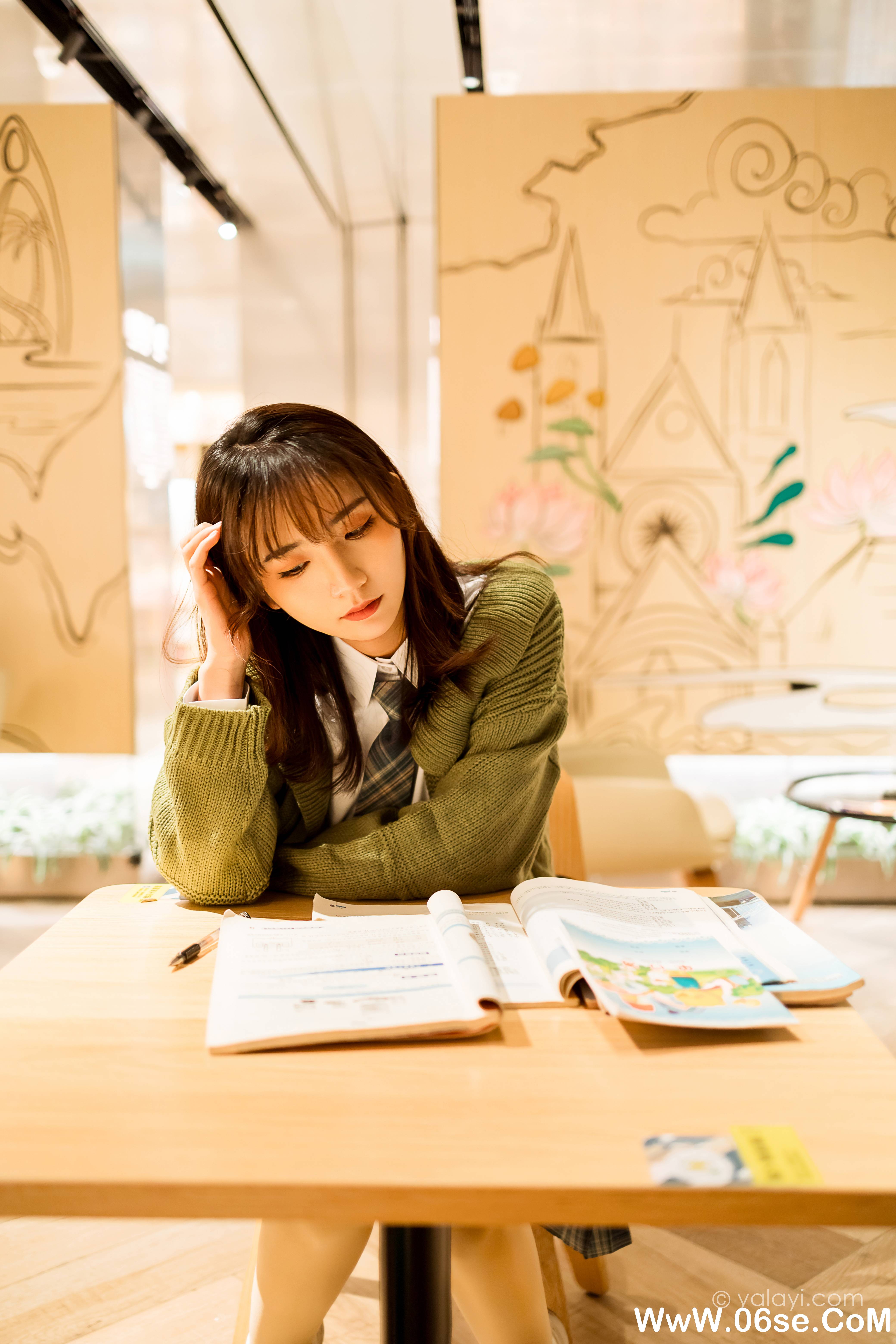 图片[25]-[YALAYI雅拉伊] 2021.01.19 NO.753 果果《一起补习的日子》[44P+1P578M]-六色网