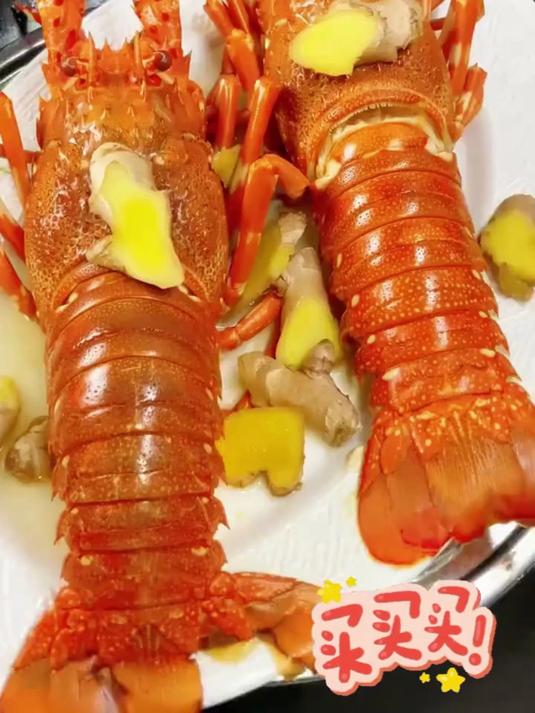鲜冻小青龙虾,肉厚膏肥,在家吃海鲜盛?