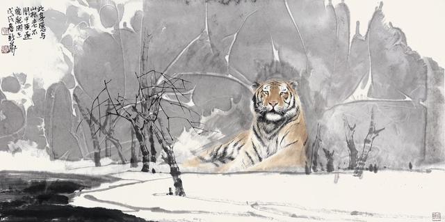 葛新华老师中国画,老虎作品欣赏
