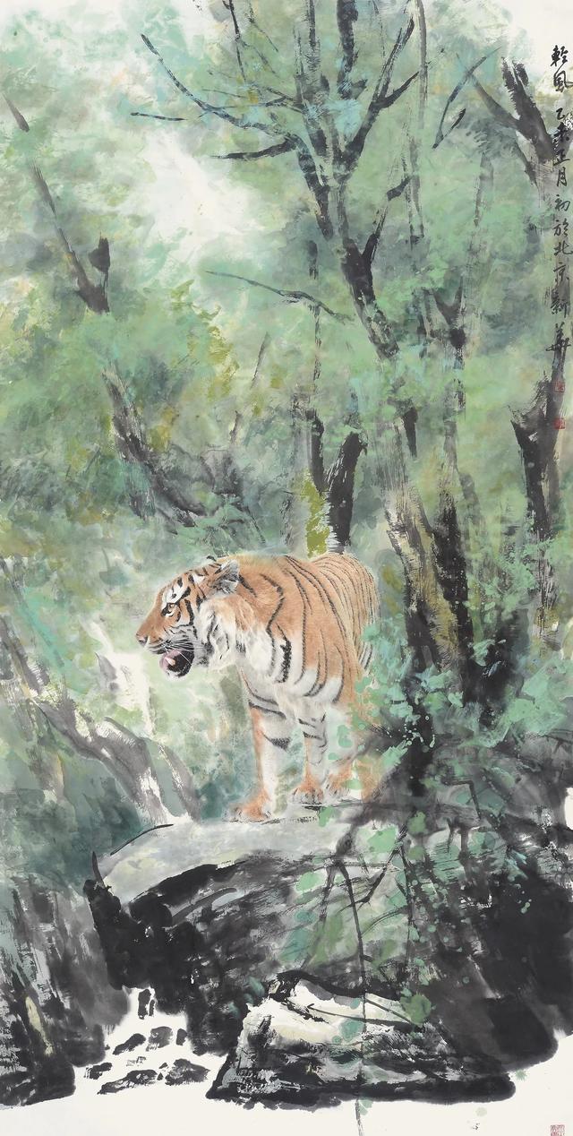 葛新华老师中国画,老虎作品欣赏