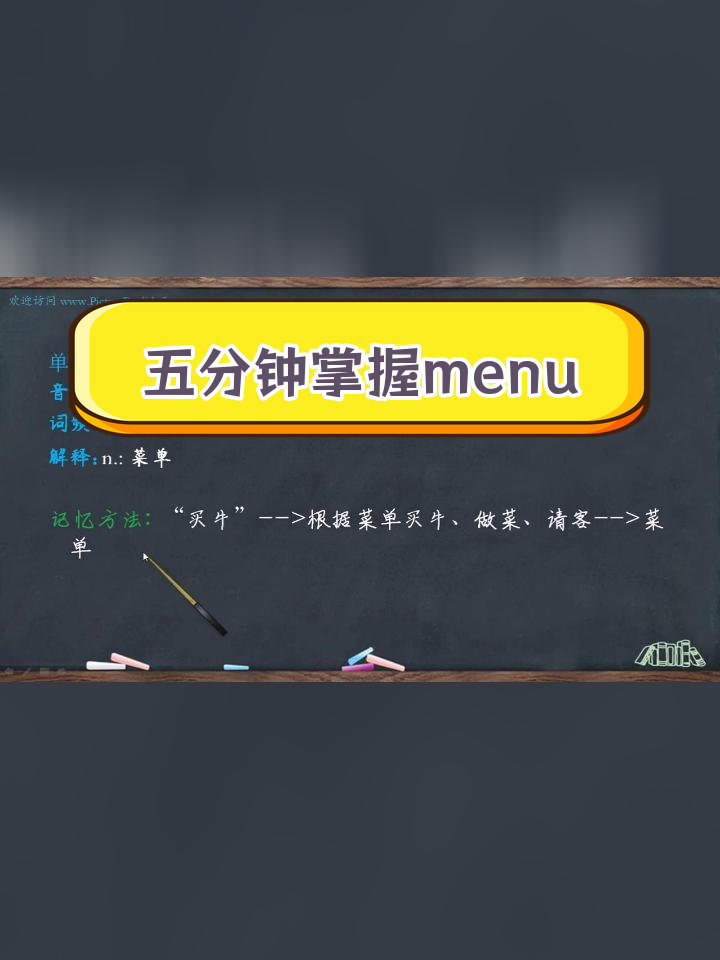 菜单的英语解析与记忆技巧