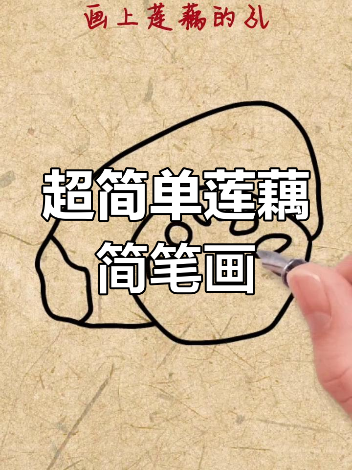 轻松画出可爱莲藕,简单又有趣