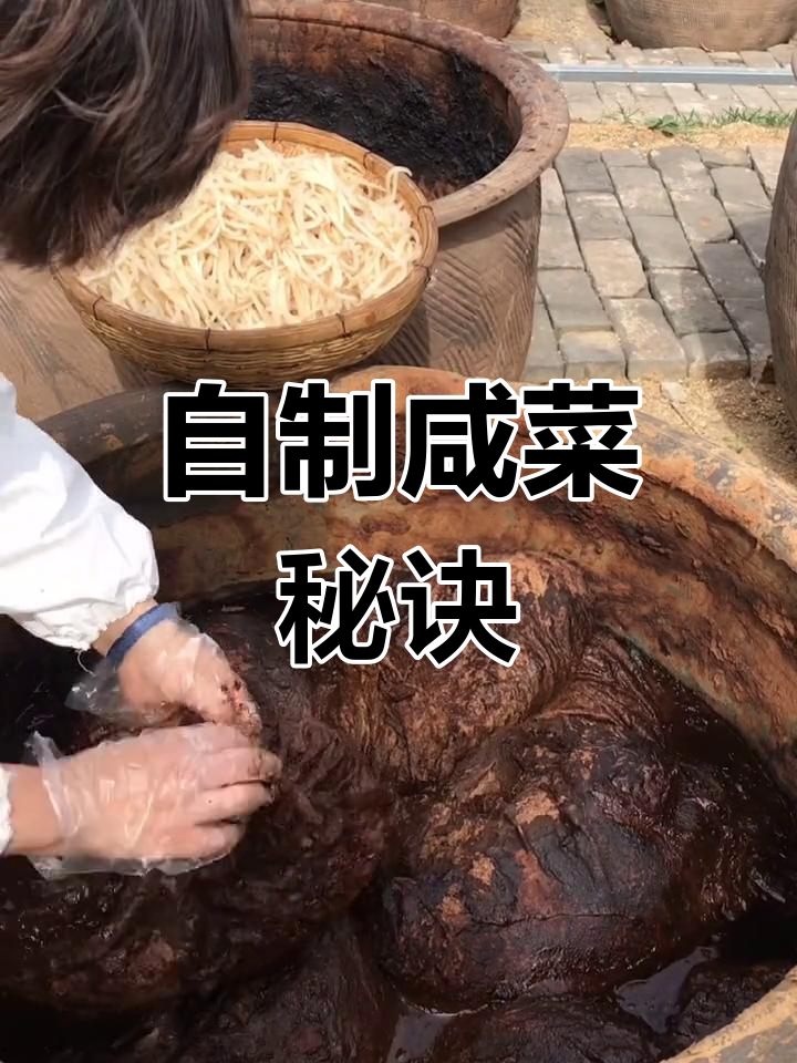 传统手工腌制酱疙瘩丝,一年晒制更香浓
