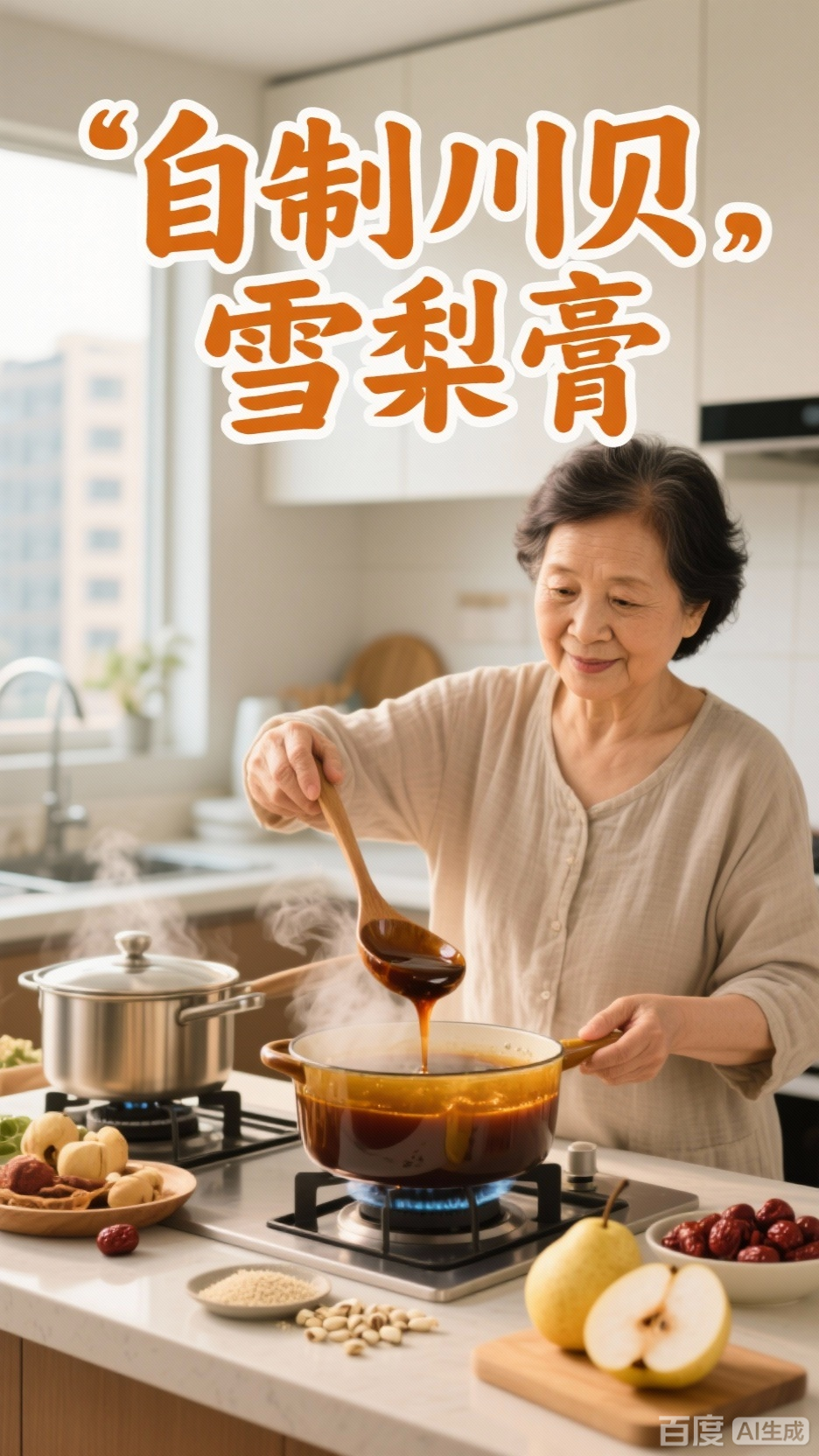 自制川贝雪梨膏-让你的秋季过得很顺心
