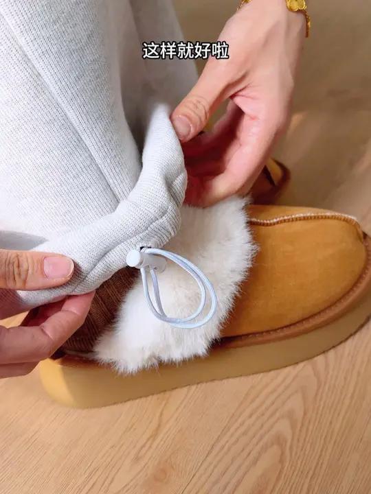 穿了这么久的卫裤终于真的这个龙虾扣怎么扣了!加绒卫裤 保暖又好看 加绒加厚 一条可以过冬的