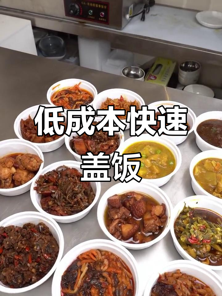 鸡排双拼饭,3分钟搞定15份,成本低又好吃