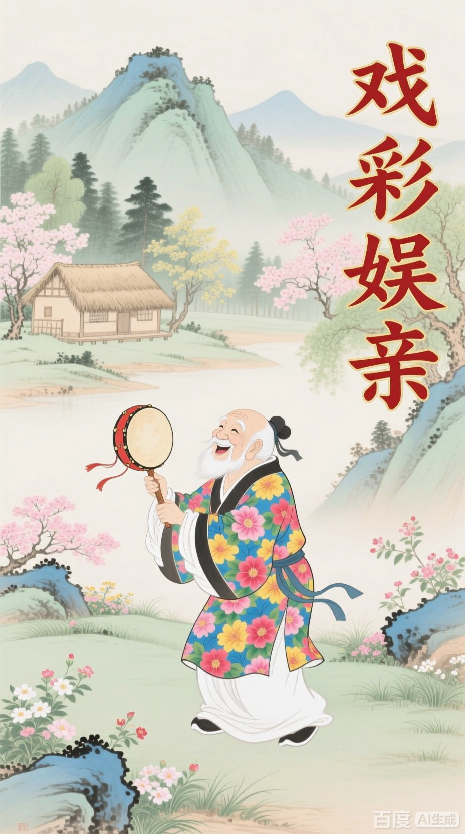 成语故事:戏彩娱亲(二十四孝)